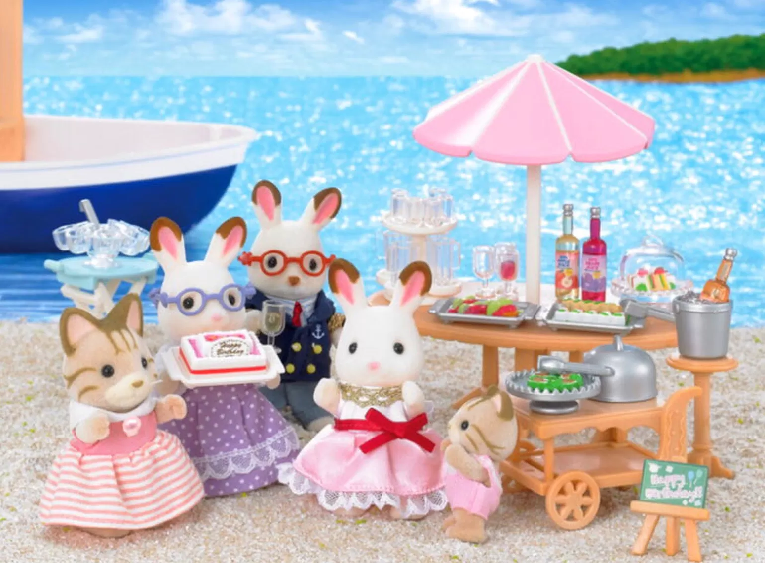 Fashion Seaside Birthday Party Animals + Figurines