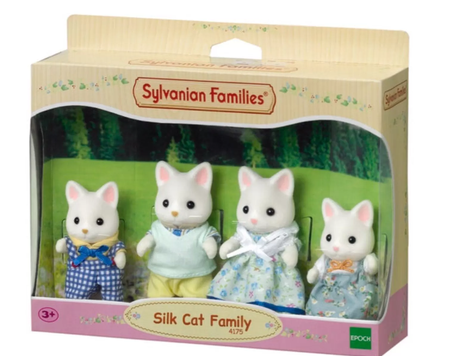 New Silk Cat Family Animals + Figurines