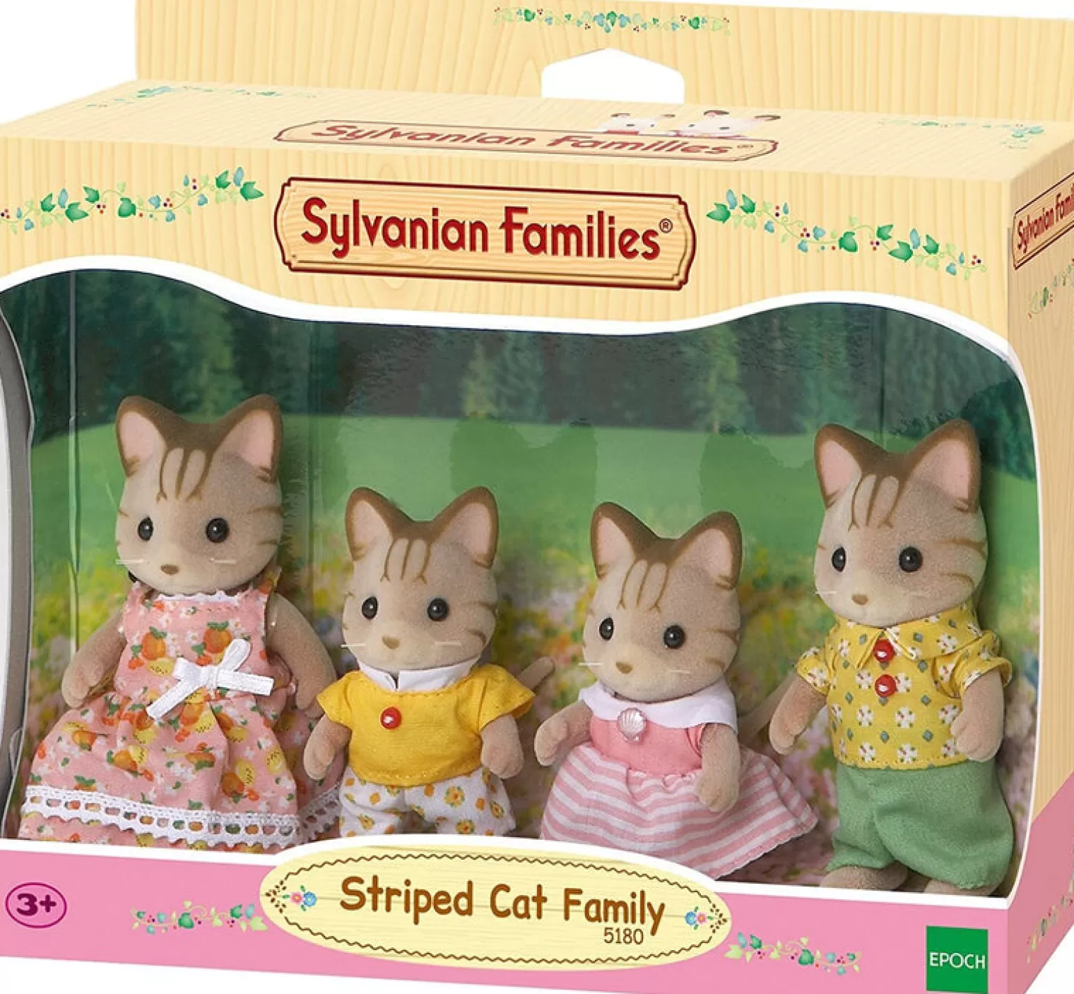 Store Striped Cat Family Animals + Figurines