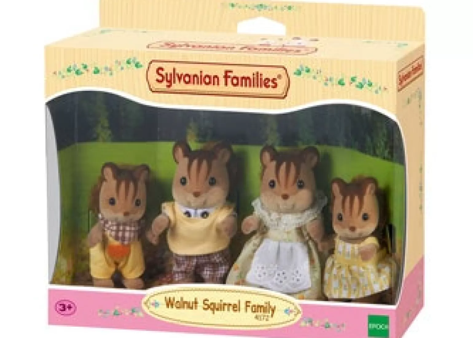 Best Sale Walnut Squirrel Family Animals + Figurines