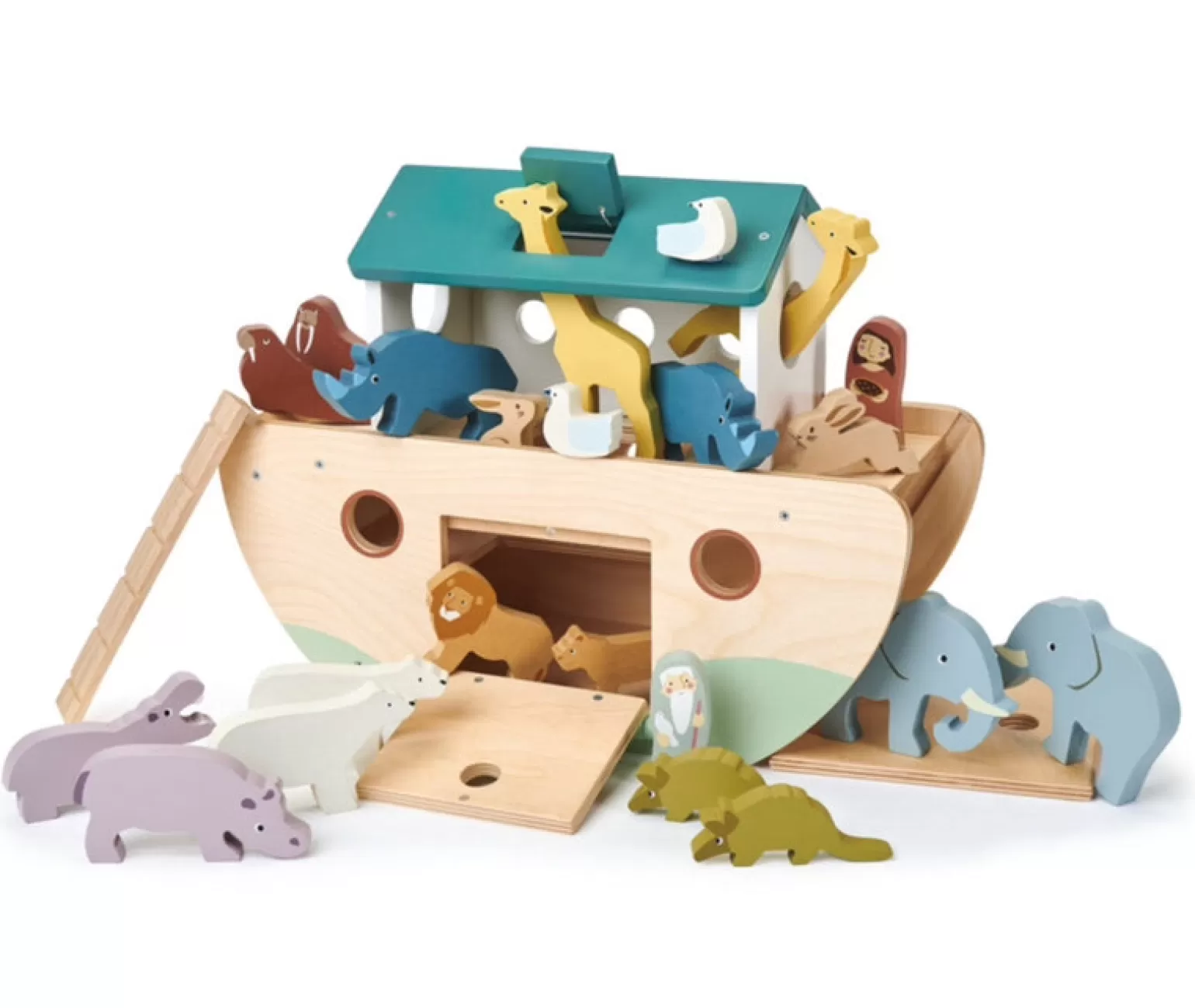 Shop Tender Leaf - Noah's Wooden Ark Animals + Figurines