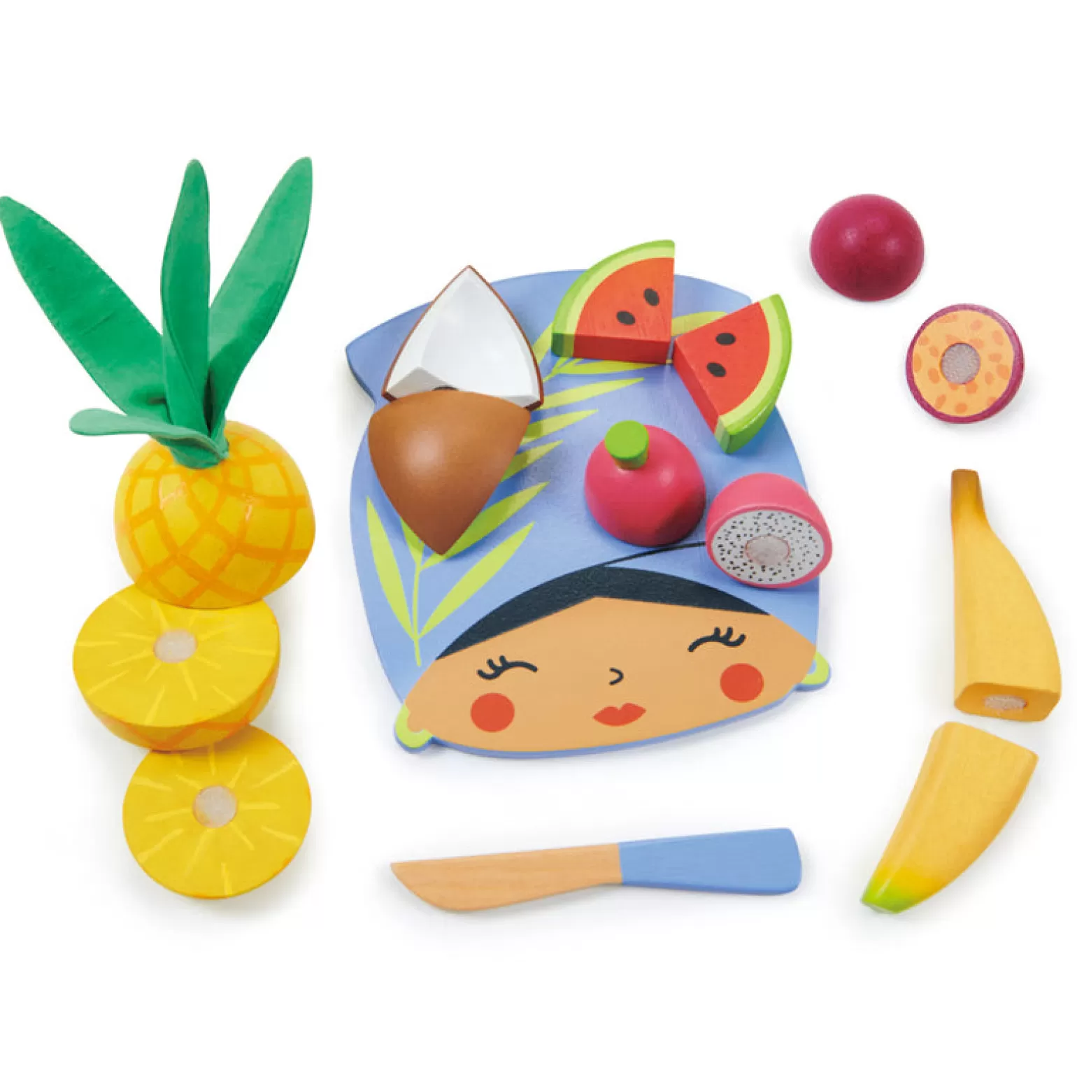 Cheap Tender Leaf - Tropical Fruit Chopping Board Pretend + Imaginative Play