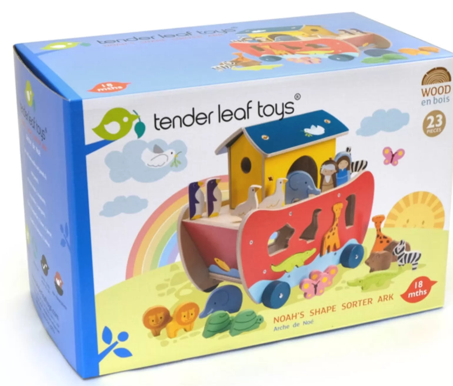 Store Tender Leaf - Wooden Noah's Shape Sorter Ark Wooden Toys