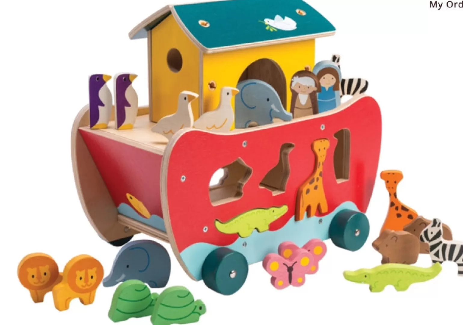 Store Tender Leaf - Wooden Noah's Shape Sorter Ark Wooden Toys