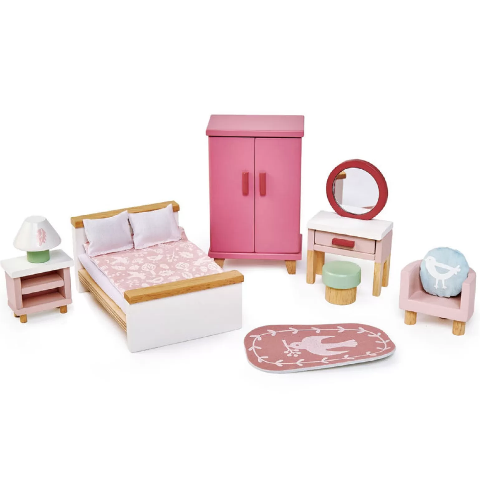 Cheap - Dovetail Bedroom Furniture Set Dolls + Accessories