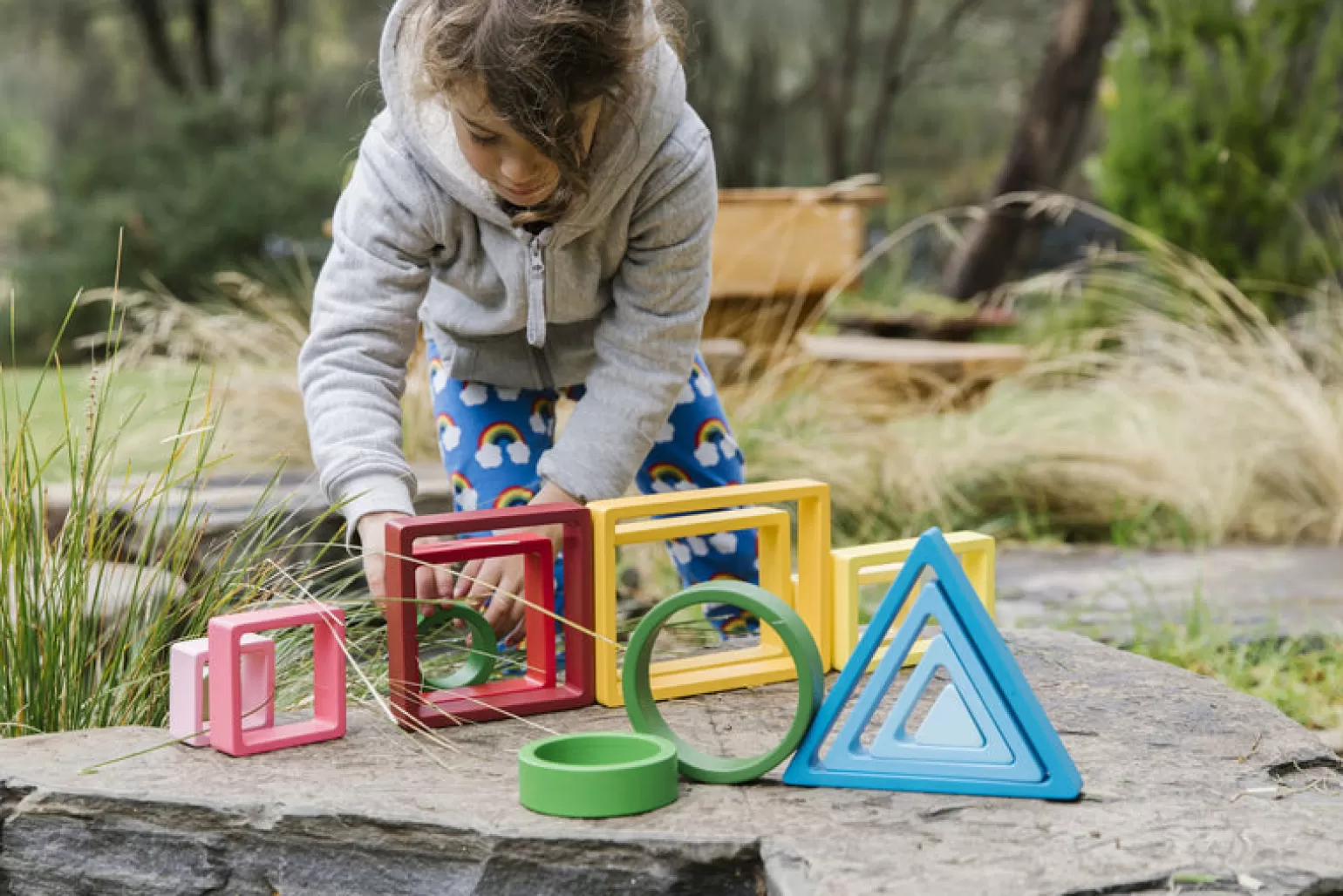 Cheap Stacking Rainbows Wooden Toys