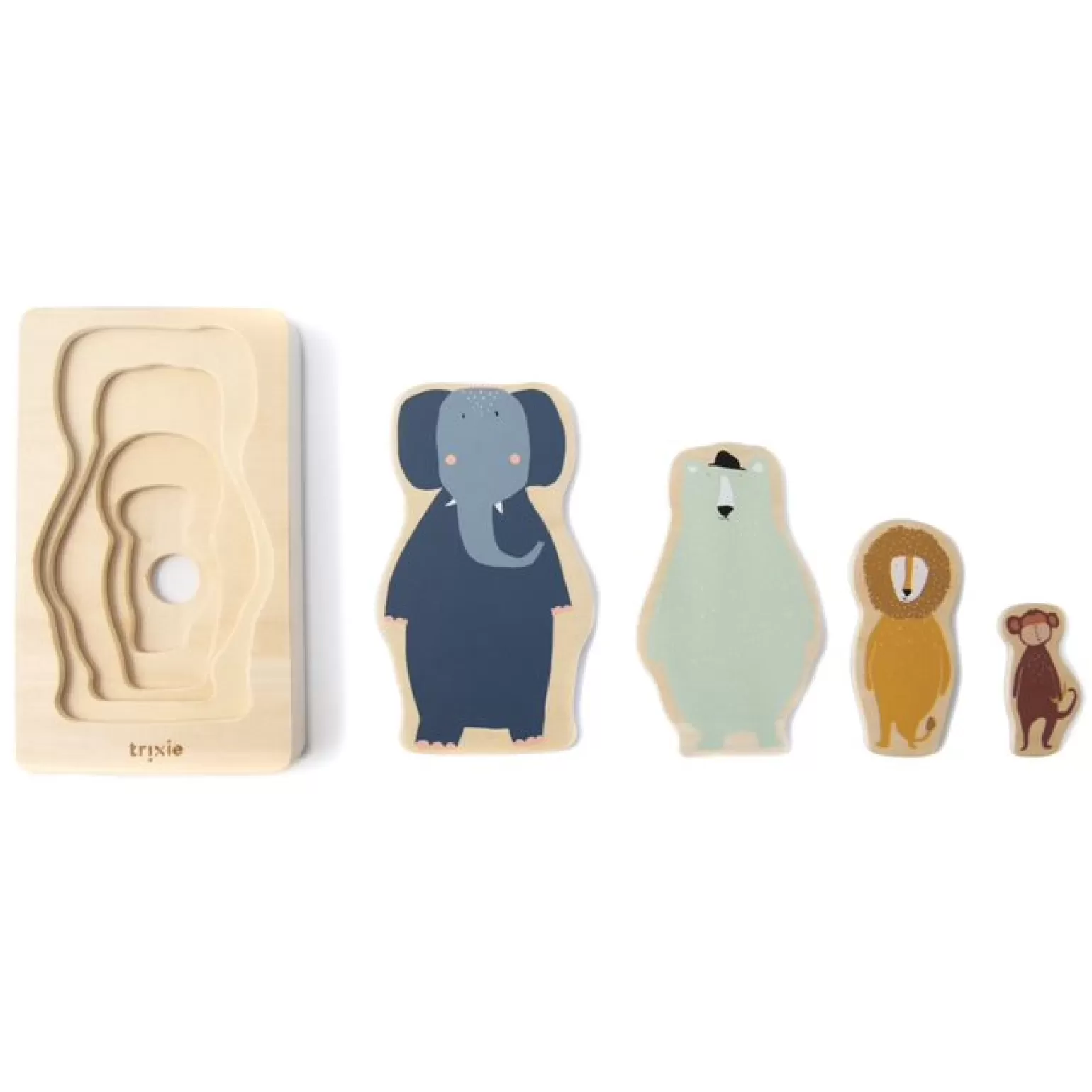 Trixie 4 Layered Wooden Puzzle