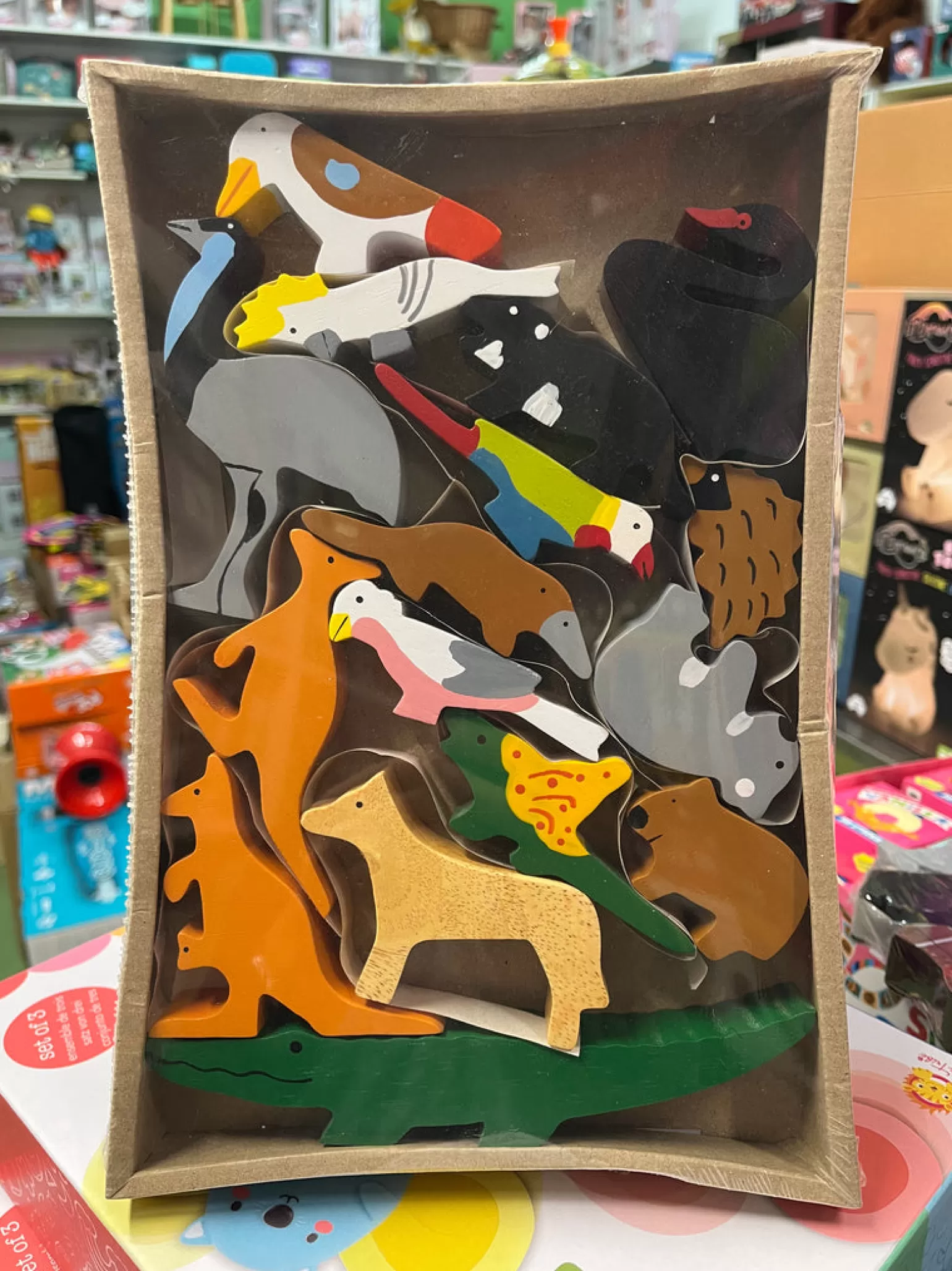 Story-Time Wooden Australian Animals 16 Piece Set