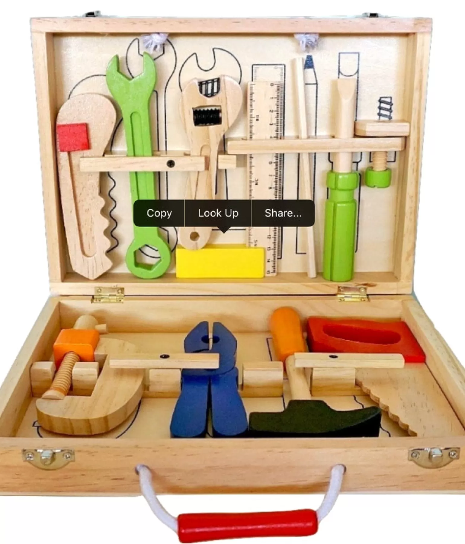 Outlet Wooden Tool Box In Wood Pretend + Imaginative Play