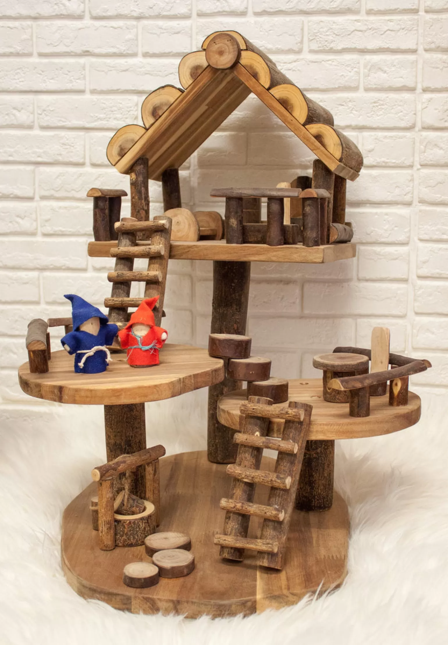 Clearance Wooden Treehouse Wooden Toys