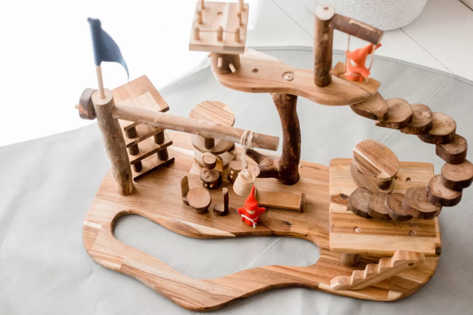 Flash Sale Wooden Treehouse Pretend + Imaginative Play